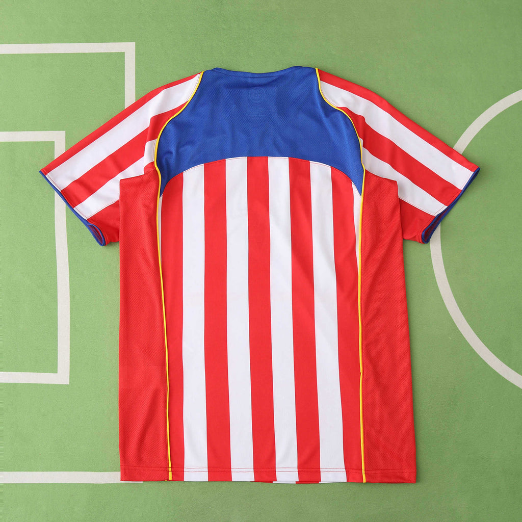 Atlético de Madrid 2004-2005 Season Home Retro Football Jersey Trikot Maillot V2