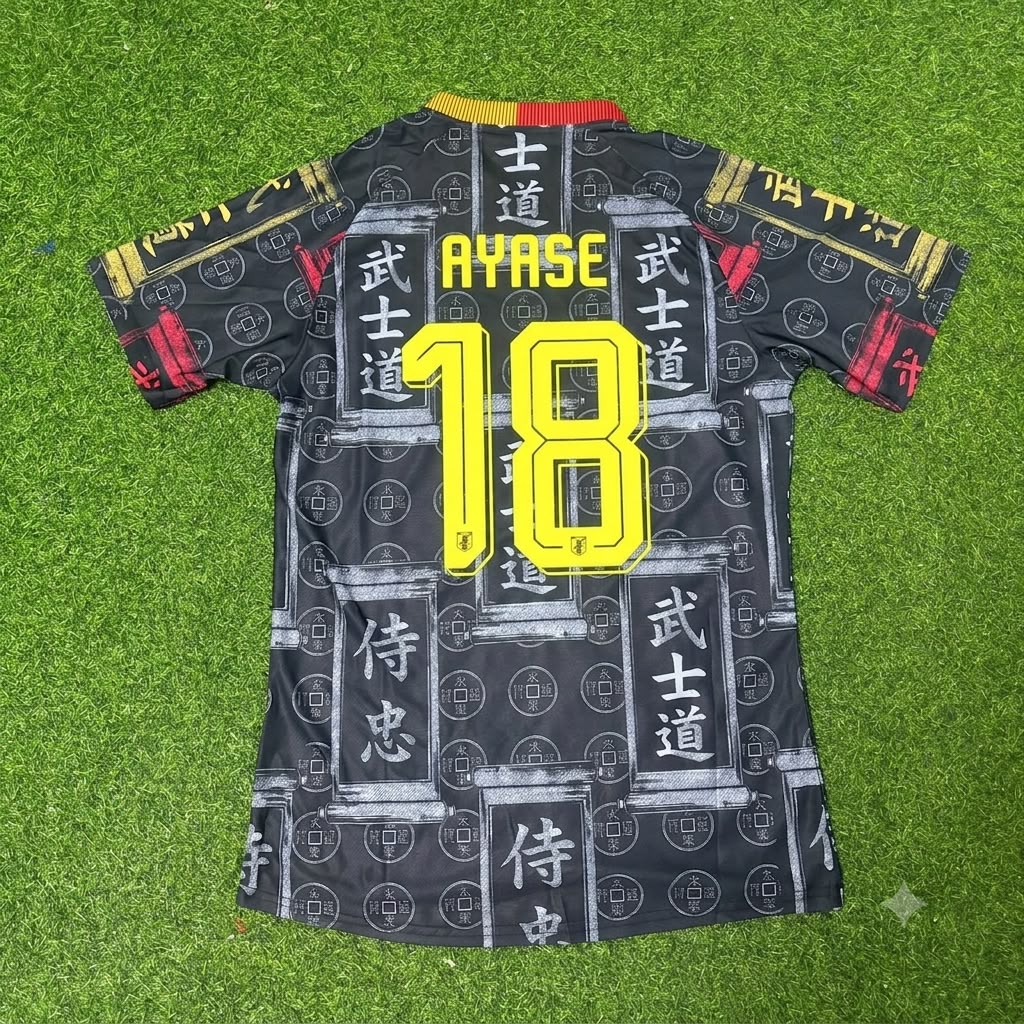 Ayase Ueda Japan Commemorative Football Jersey – Back View