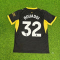 Ayyoub Bouaddi Manchester City Away Black New Season 2027 Jersey – Back View
