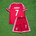 Bayern Munich 2013 Champions League Final Kids Retro Kit – Franck Ribéry #7 – Back View