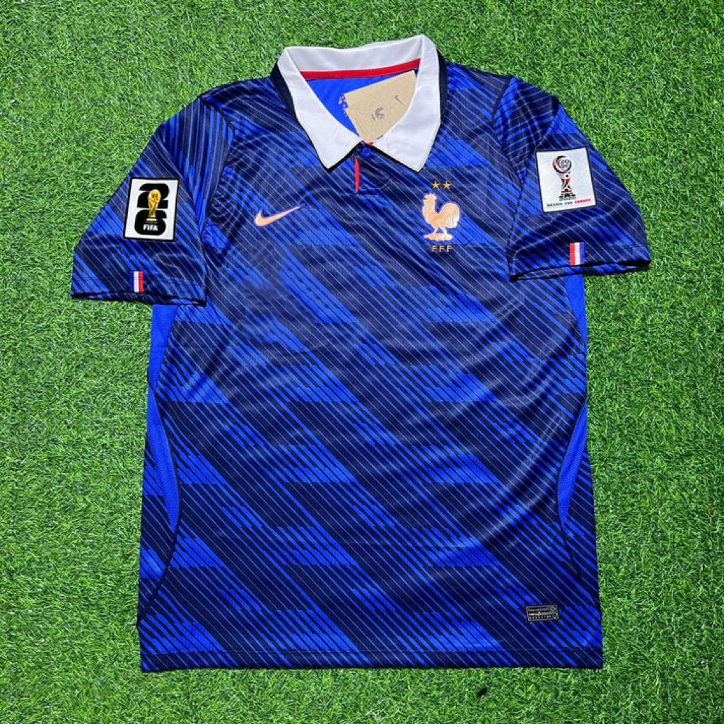 France Home 2026 World Cup Blue Football Jersey – William Saliba 17- – Front View