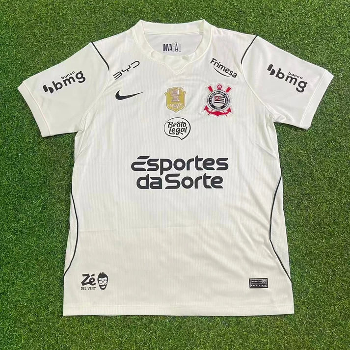 Memphis Depay Corinthians 2026-2027 Special White Football Jersey – Front View