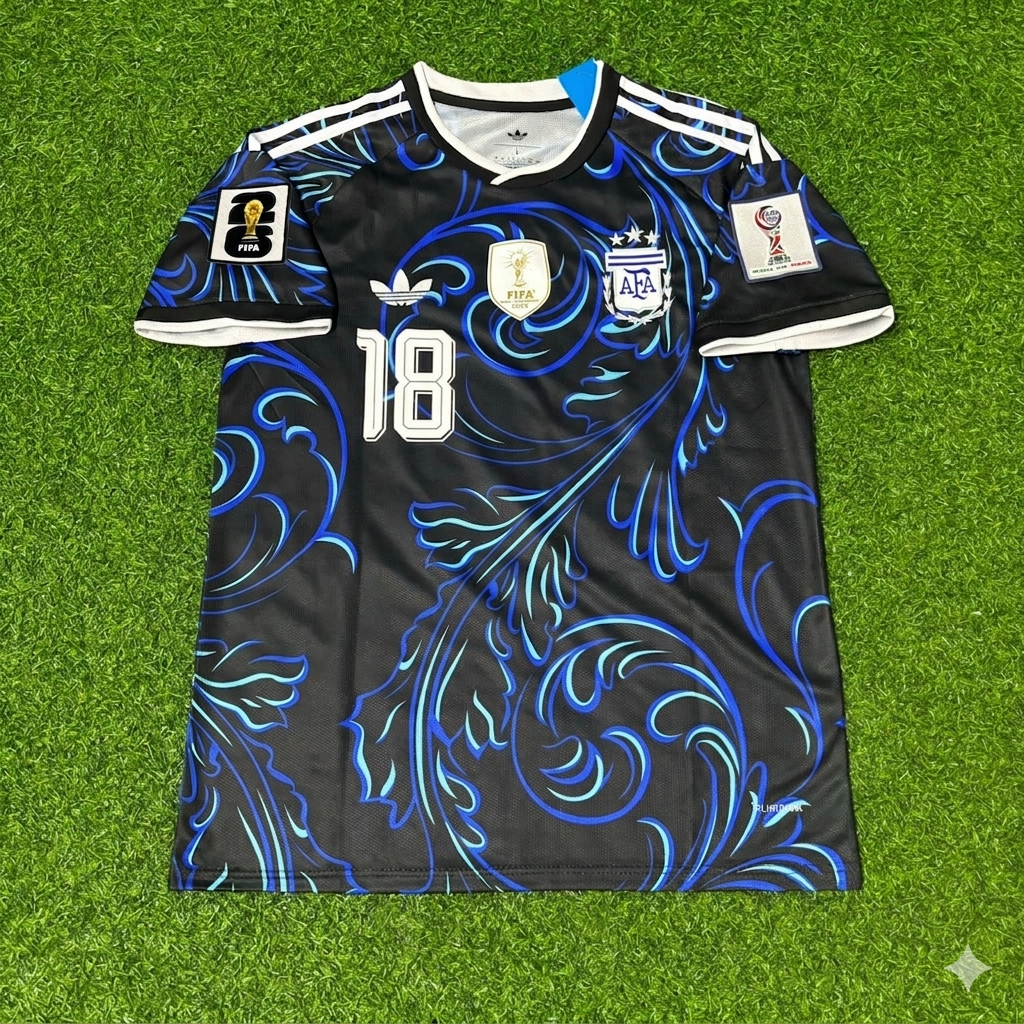 Argentina 2026 World Cup New Season Football Jersey – Nico Paz #18 – Front View