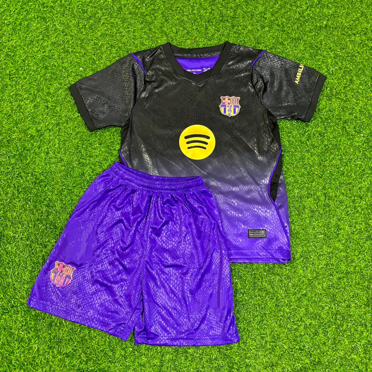 2027 Jules Kounde #23 Barcelona Away Kids Football Jersey – Front View