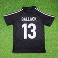 Michael Ballack Germany Deutschland Schwarzes Retro Fußballtrikot Jersey – Back View