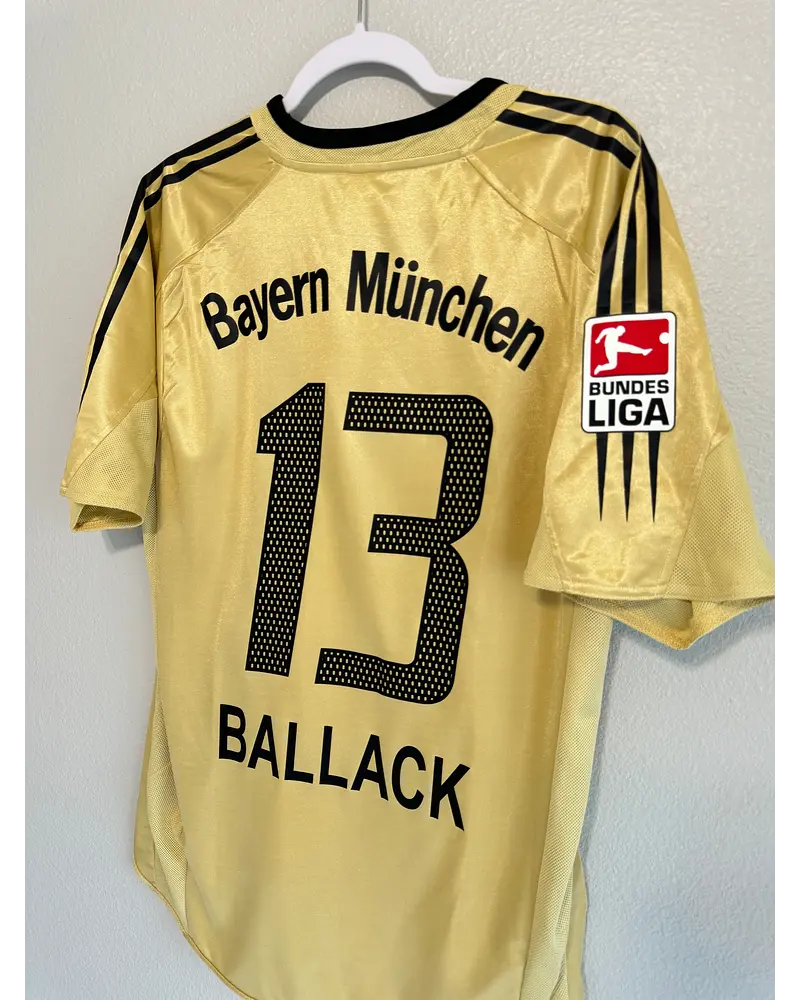 Michael Ballack Bayern Munich Retro Golden 2004/05 Jersey – Front View