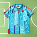 FC Barcelona 1996-1997 Season Away Blue Retro Football Jersey Trikot Maillot