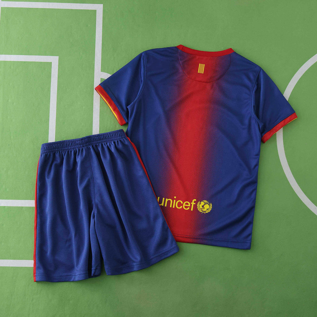 Barcelona 2012-2013 Season Kids Home Retro Football Jersey Trikot Maillot V2
