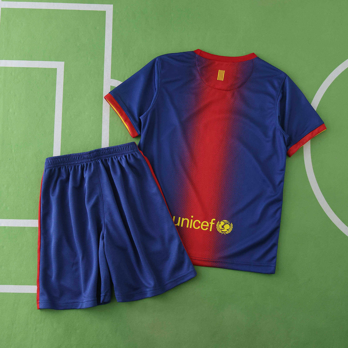 Barcelona 2012-2013 Season Kids Home Retro Football Jersey Trikot Maillot V2