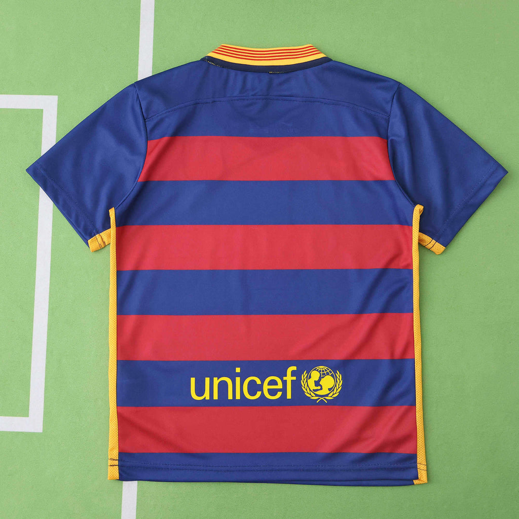 FC Barcelona 2015-2016 Season Home Retro Football Jersey Trikot Maillot V2