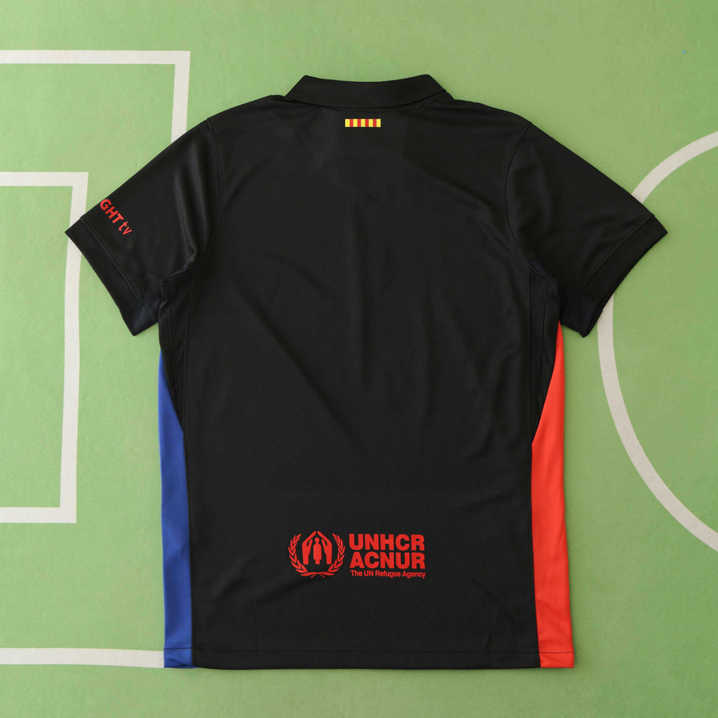 FC Barcelona 2024-2025 Season Away Black Football Jersey Trikot Maillot V2