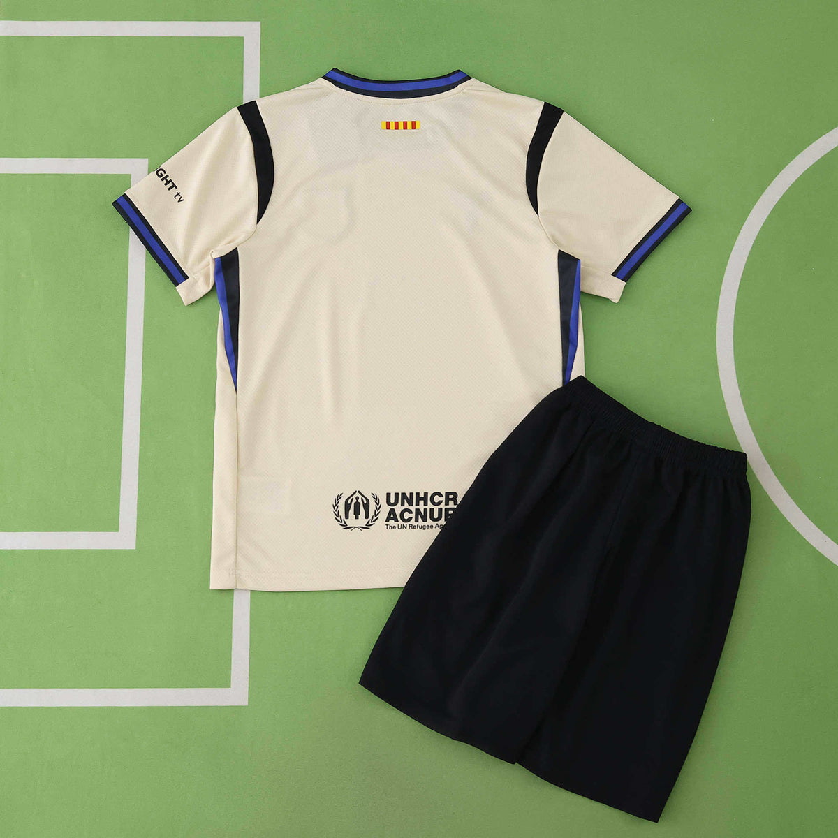 FC Barcelona 2025-2026 Season Away Kids Football Jersey Trikot Maillot V2