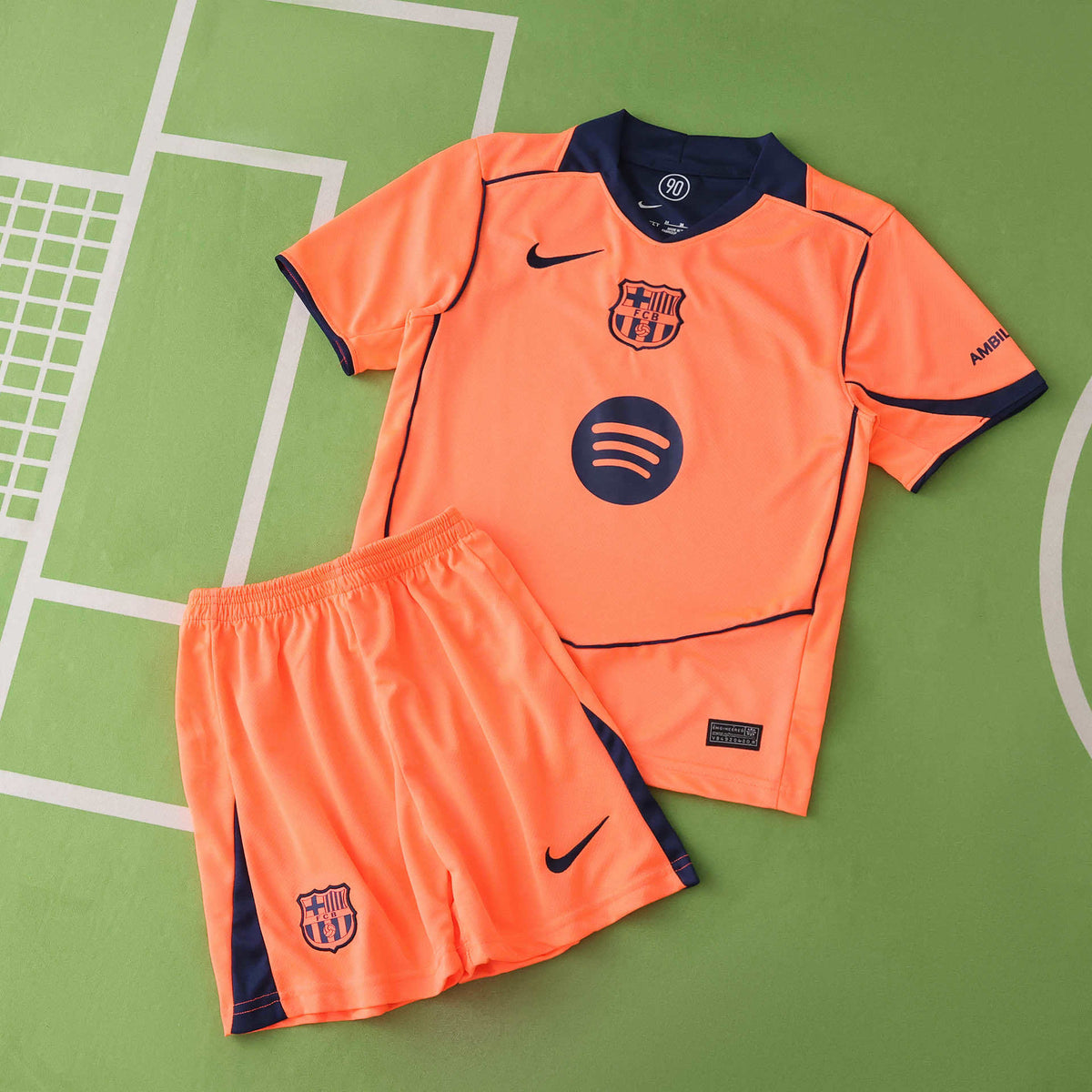 FC Barcelona 2025-2026 Season Third Kids Football Jersey Trikot Maillot