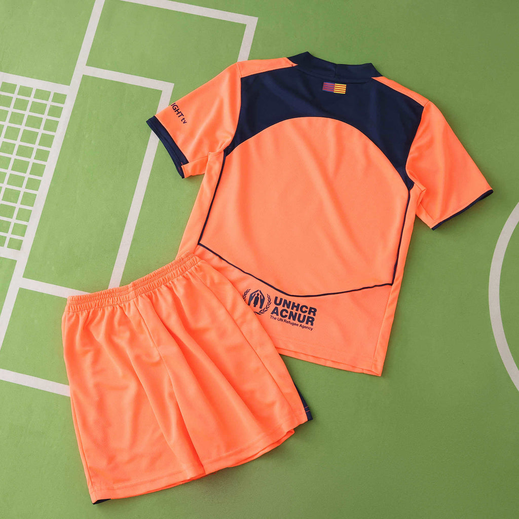 FC Barcelona 2025-2026 Season Third Kids Football Jersey Trikot Maillot V2