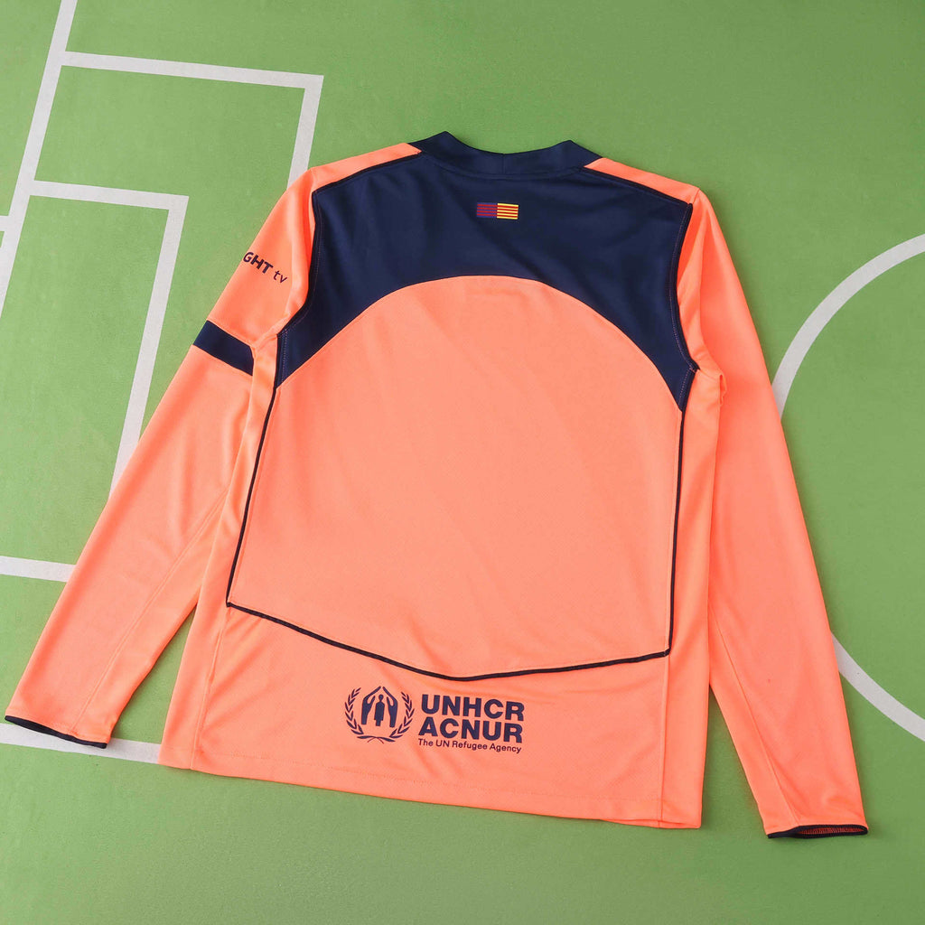 FC Barcelona 2025-2026 Season Third Long Sleeve Football Jersey Trikot Maillot V2