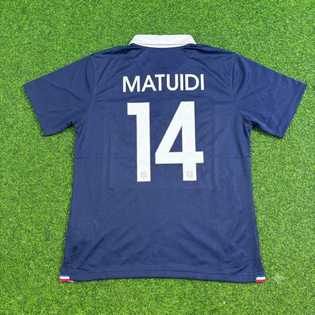 2014 France World Cup Blaise Matuidi #14 Football Jersey – Back View