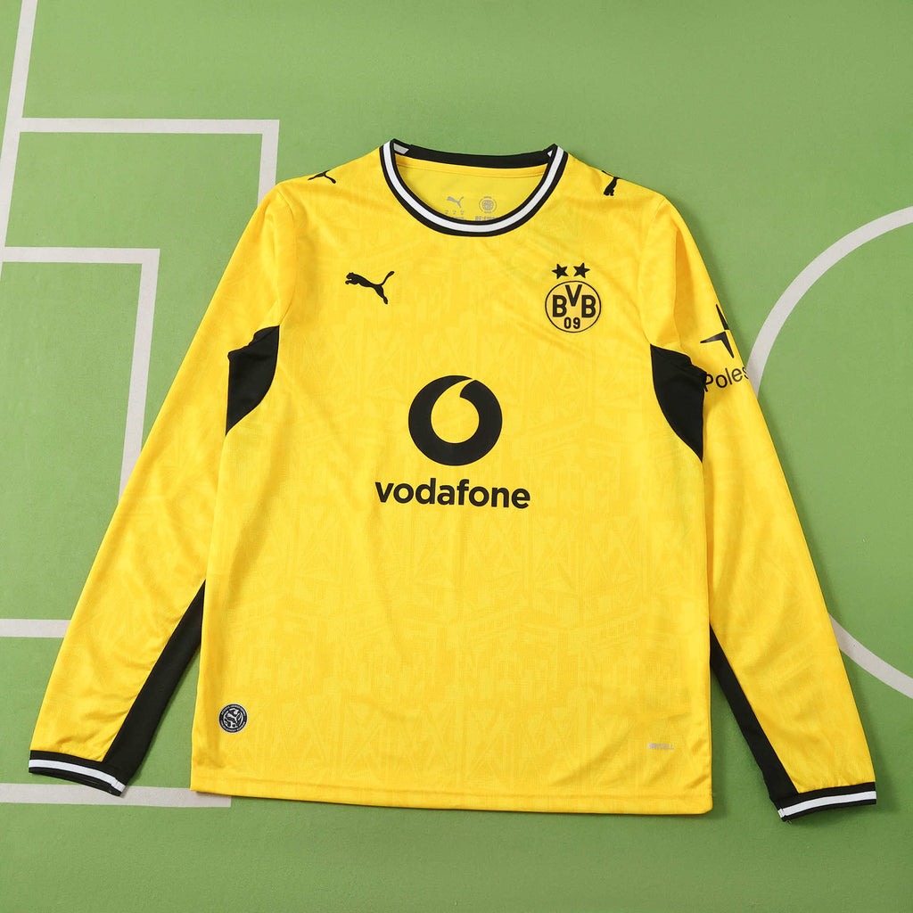 Borussia Dortmund 2026-2027 Season Home Long Sleeve Football Jersey Trikot Maillot