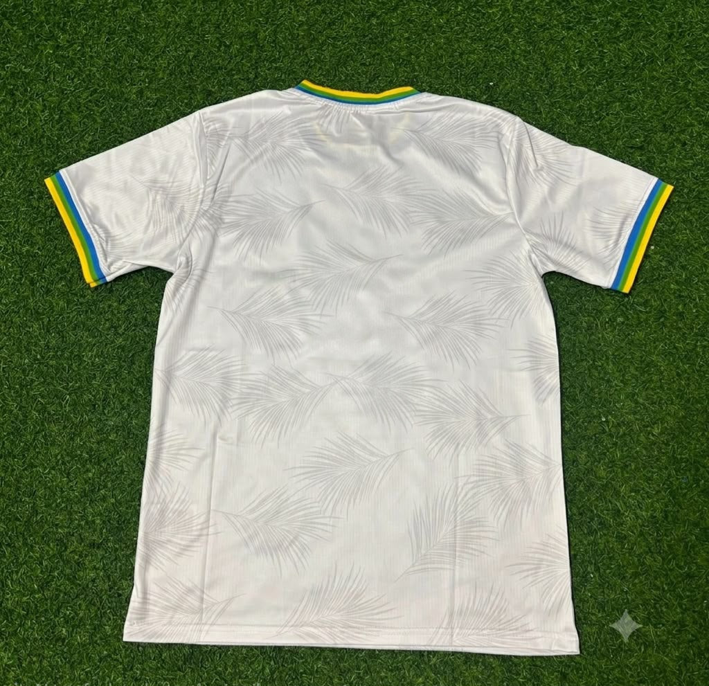 2026 Brazil White Football Jersey – Front View