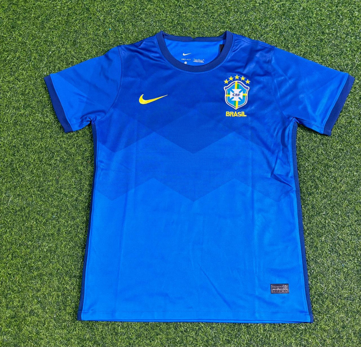 Ronaldinho Brazil Blue Football Jersey – Front View