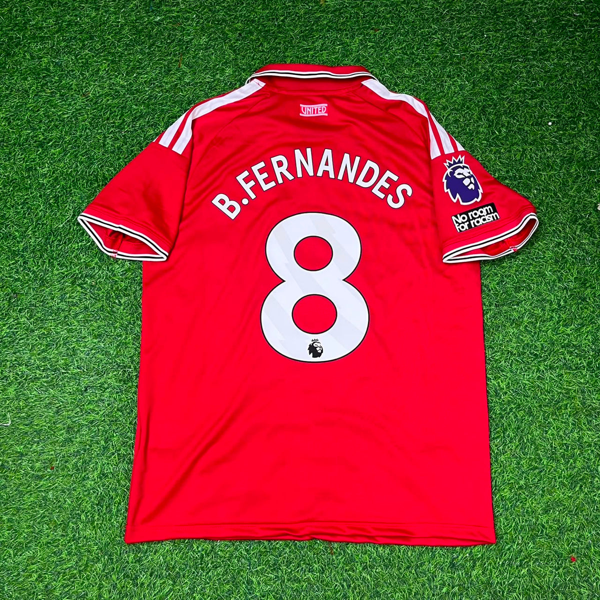 2027 Bruno Fernandes Manchester United Home Football Jersey – Back View