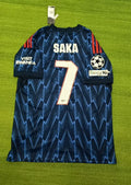 2026 Bukayo Saka Arsenal Away Black Football Jersey Camisate – Back View