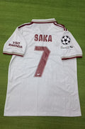 2026 Bukayo Saka Arsenal Away White Football Jersey Camisate – Back View