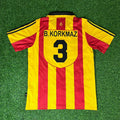 2000 Bulent Korkmaz Galatasaray UEFA Retro Nostalji Formasi Football Home Football Jersey – Back View