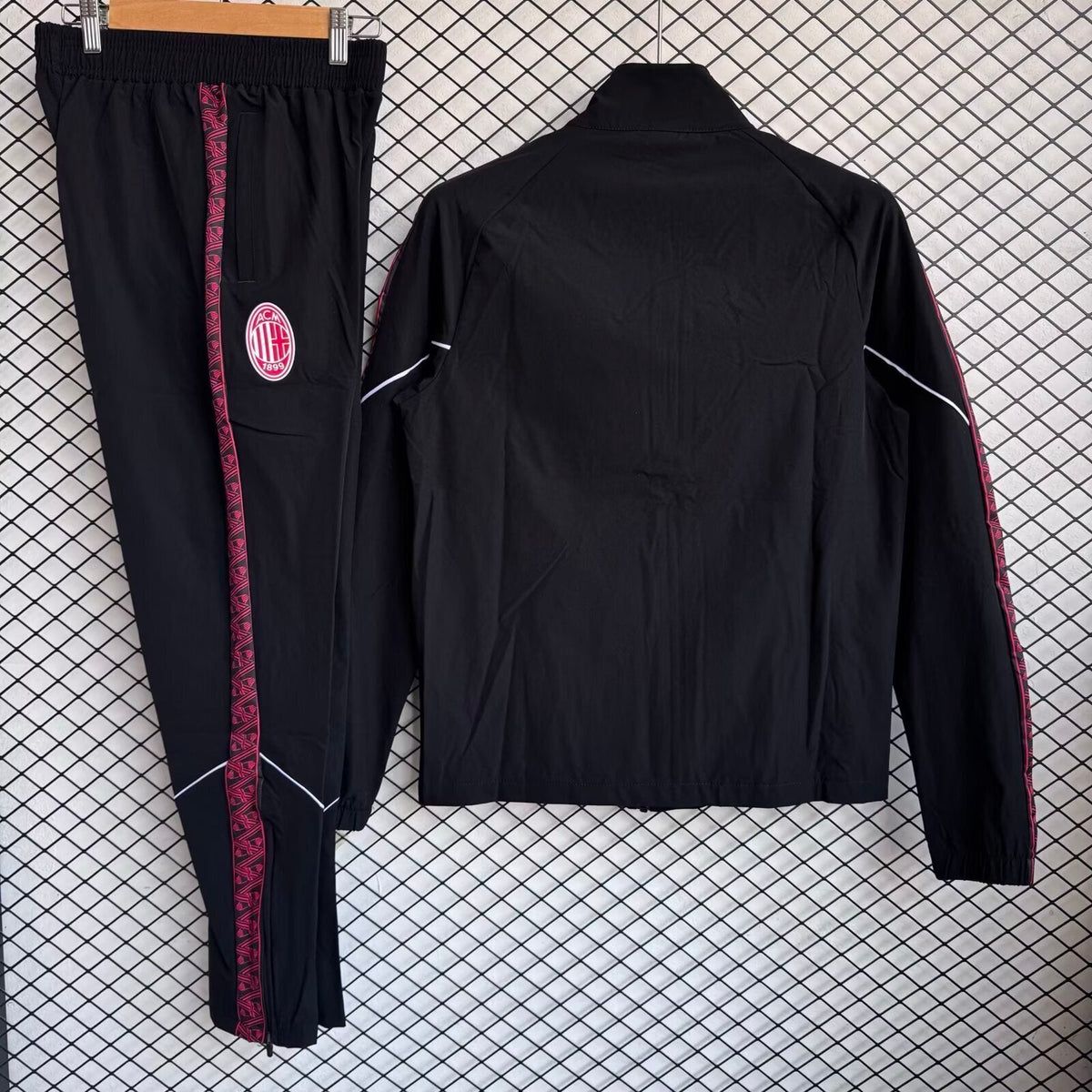 2025/26 Ac Milan Tracksuit Windbreaker Jacket Pants Paradise Edition – Front View