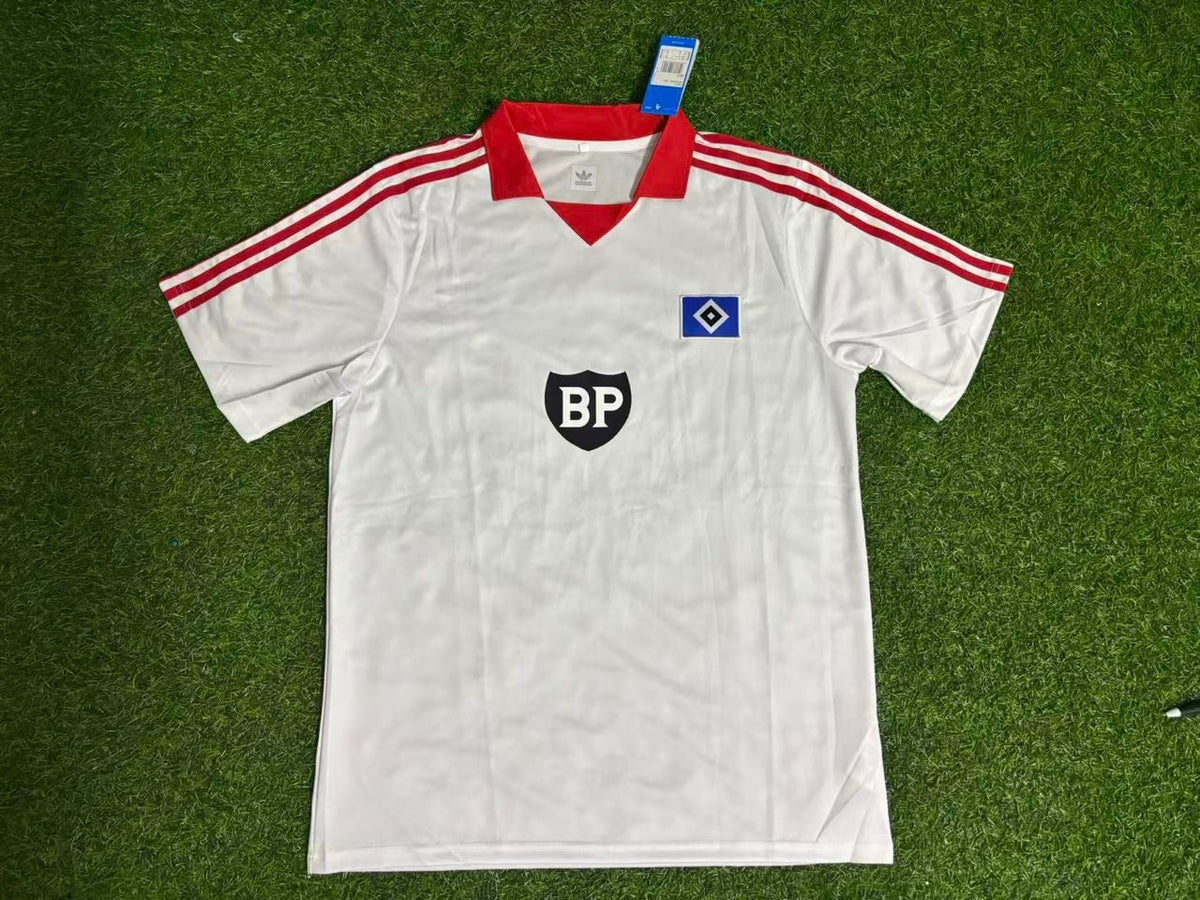 Hamburger SV Retro Heimtrikot 80-81 Rot Fußball – Back View