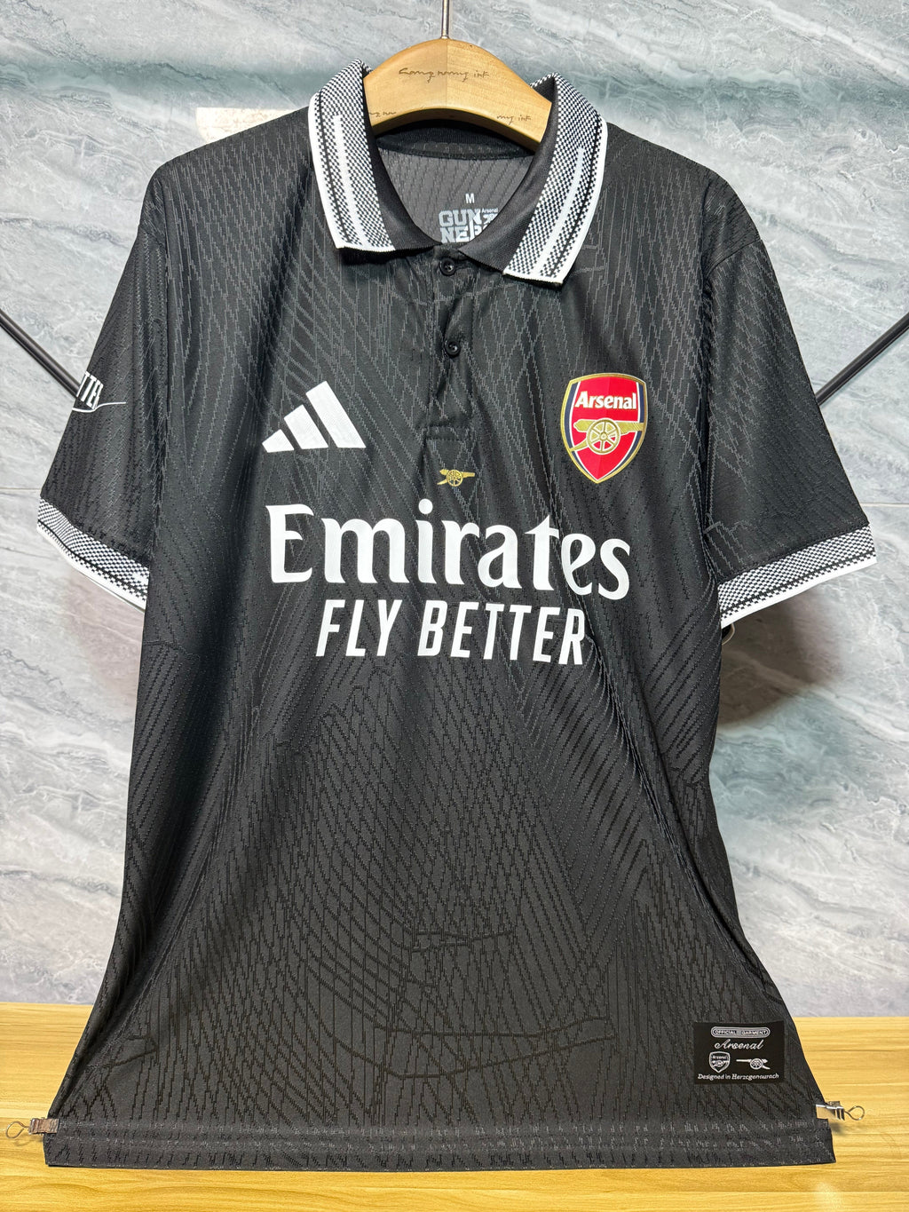 Arsenal New Polo Neck Polokragen Tshirt – Front View