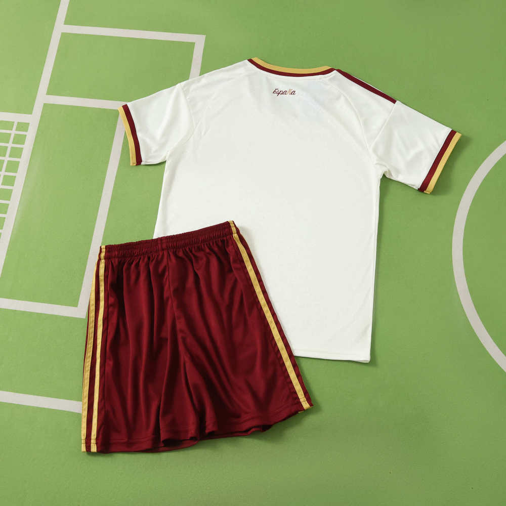 Spain 2026 World Cup Away Kids Kit Football Jersey – Front View