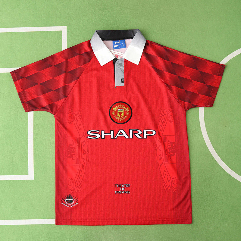 Manchester United F.C 96/97 Season Red Home Football Jersey – Back View