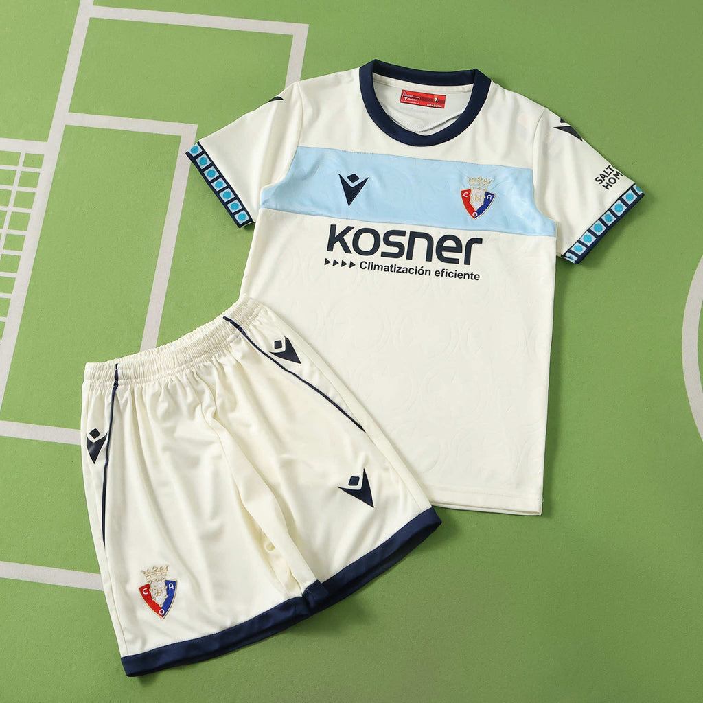 CA Osasuna 2026-2027 Season Away White Kids Football Jersey Trikot Maillot