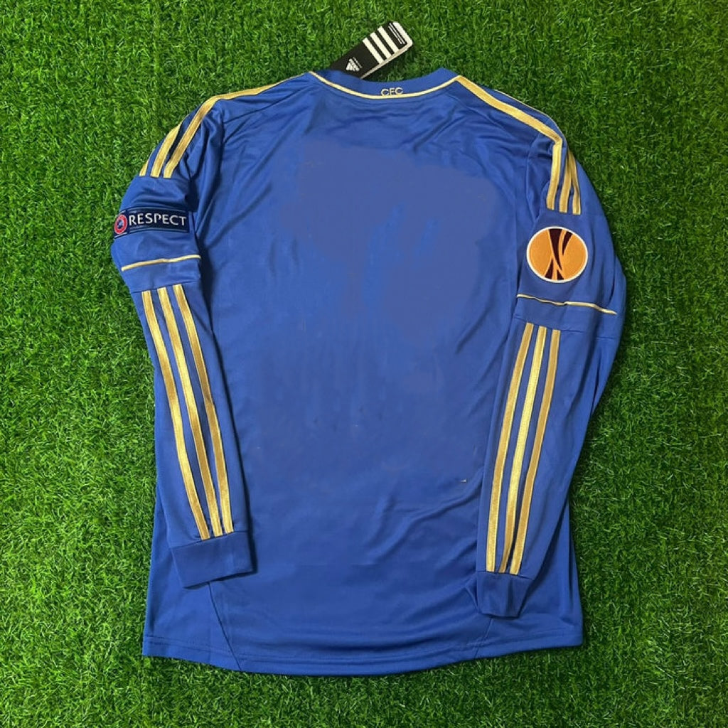 Chelsea 2013 Europe League Final Amsterdam Blue Retro Football Jersey – Front View
