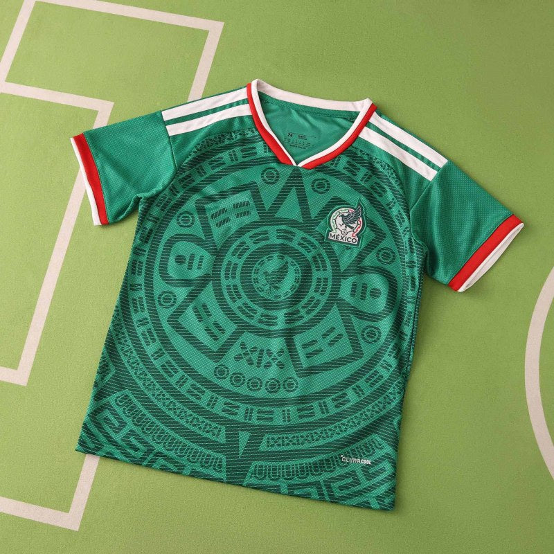 2026 Mexico World Cup Home Kids Football Jersey – Front View