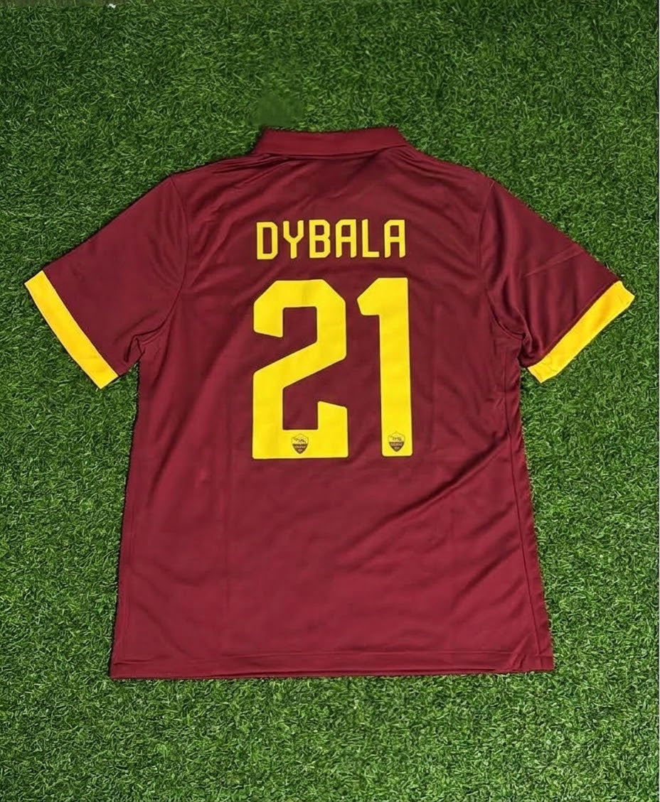 Paulo Dybala #21 Retro Football Jersey – Back View