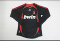 Milan 2006-07 Retro Black Long sleeve Football Jersey – Back View