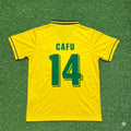 1994 Brazil World Cup Cafu #14 Final Retro Football Jersey – Back View