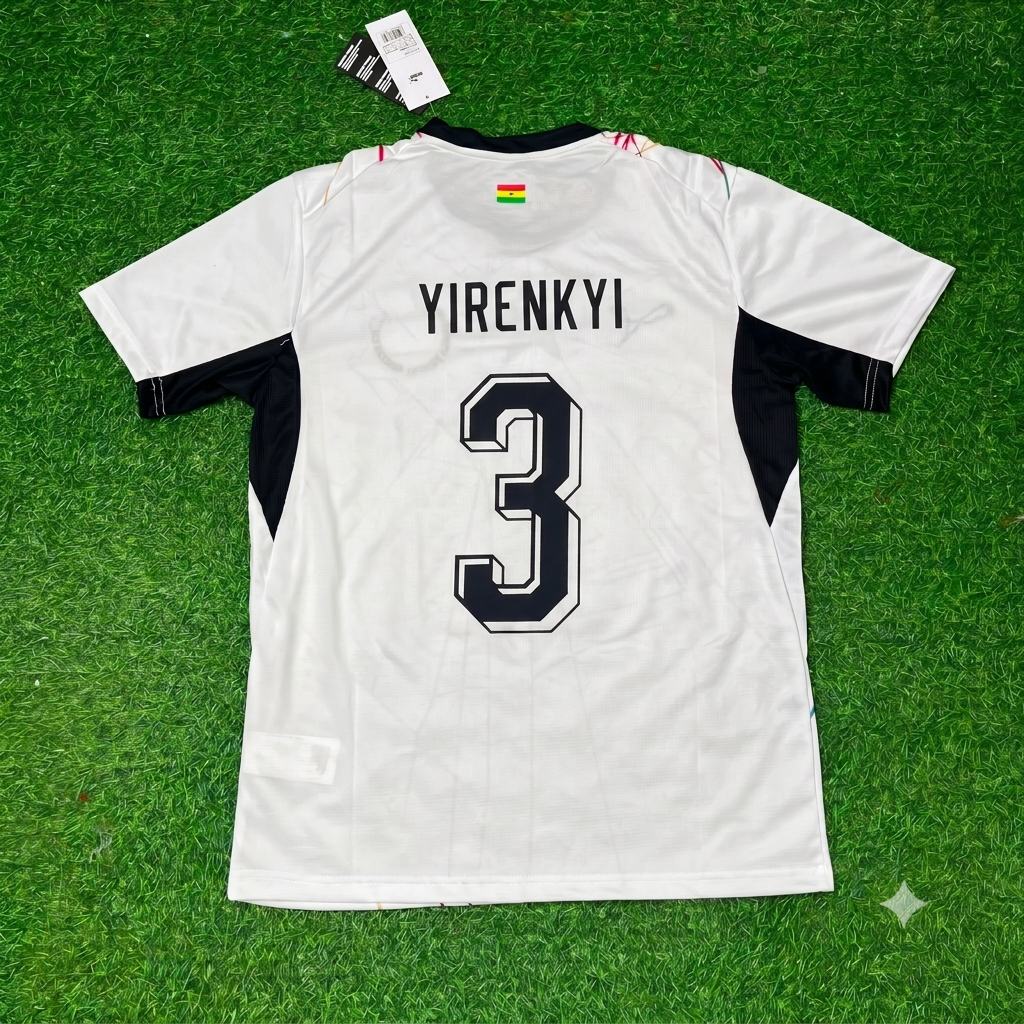 Caleb Yirenkyi Ghana World Cup 2026 National Team Football Jersey – Back View