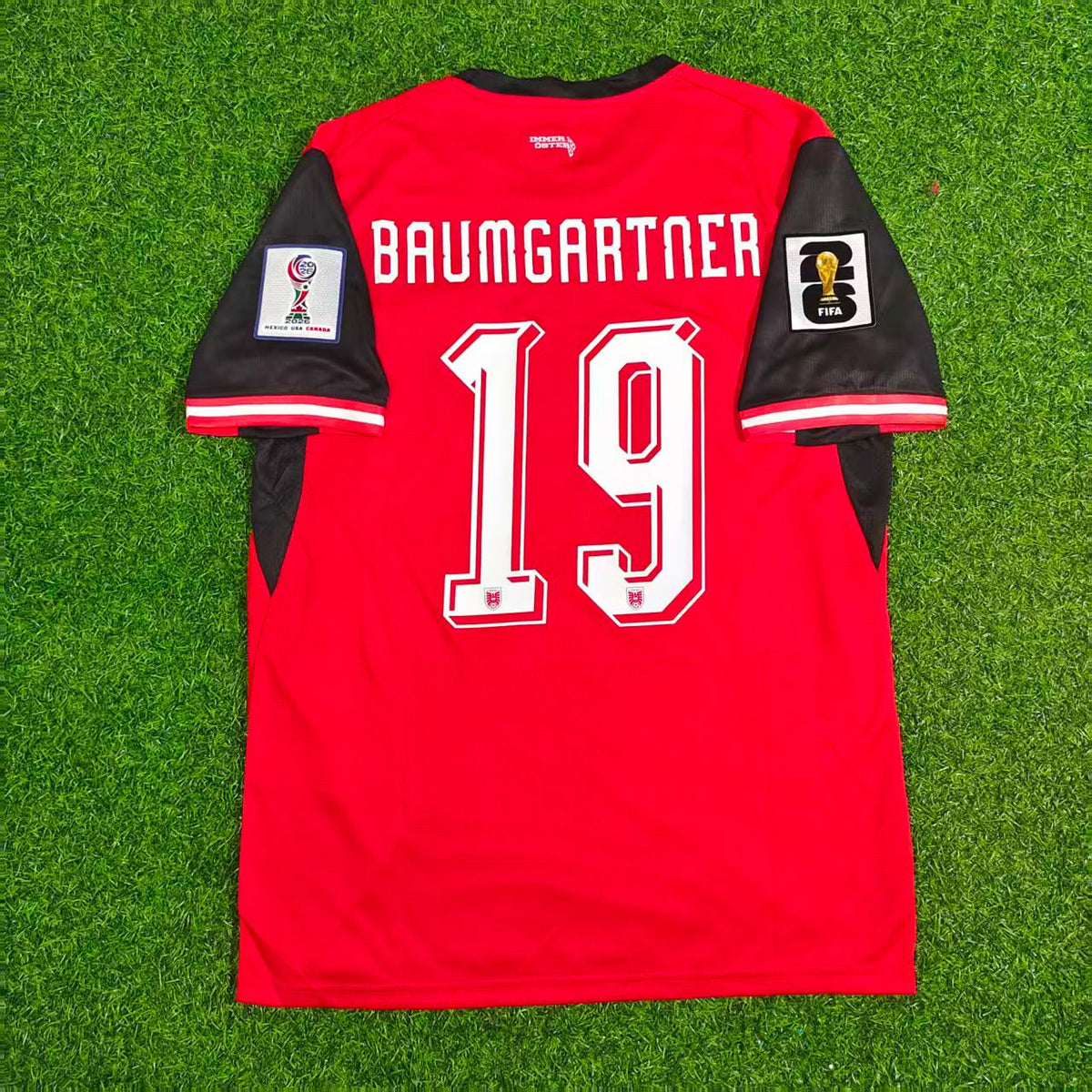 Austria 2026 World Cup Kit Jersey – Christoph Baumgartner 19- – Back View