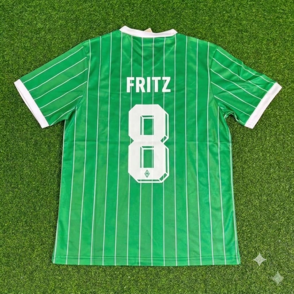 Clemens Fritz Werder Bremen Commemorative Heim Retro Fußballtrikot Jersey – Back View