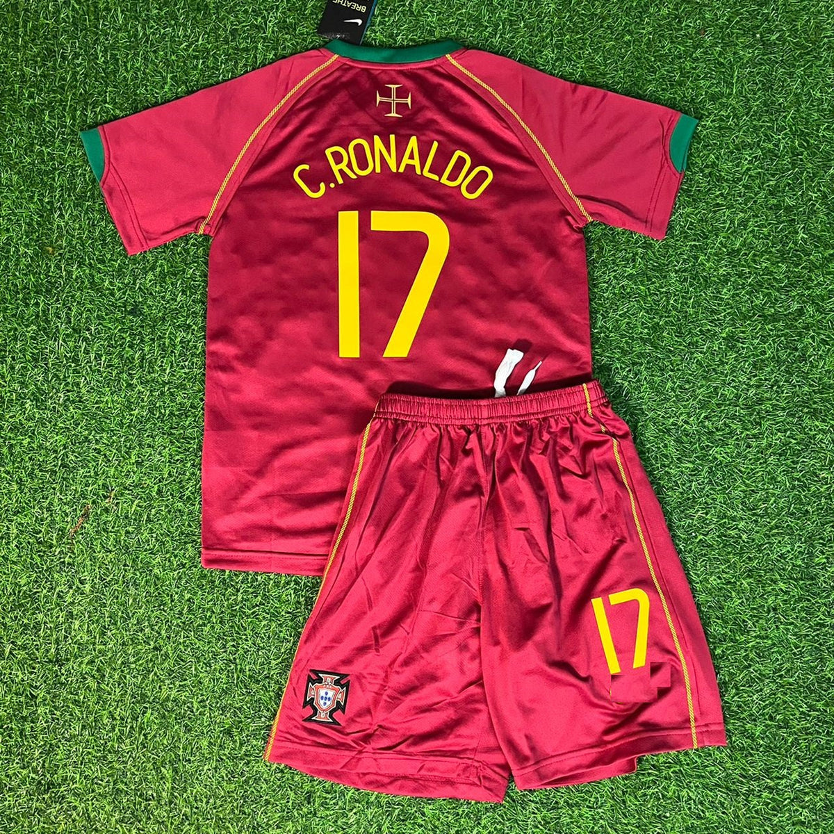 Cristiano Ronaldo Portugal 2006 Kids Kit Kinder – Back View