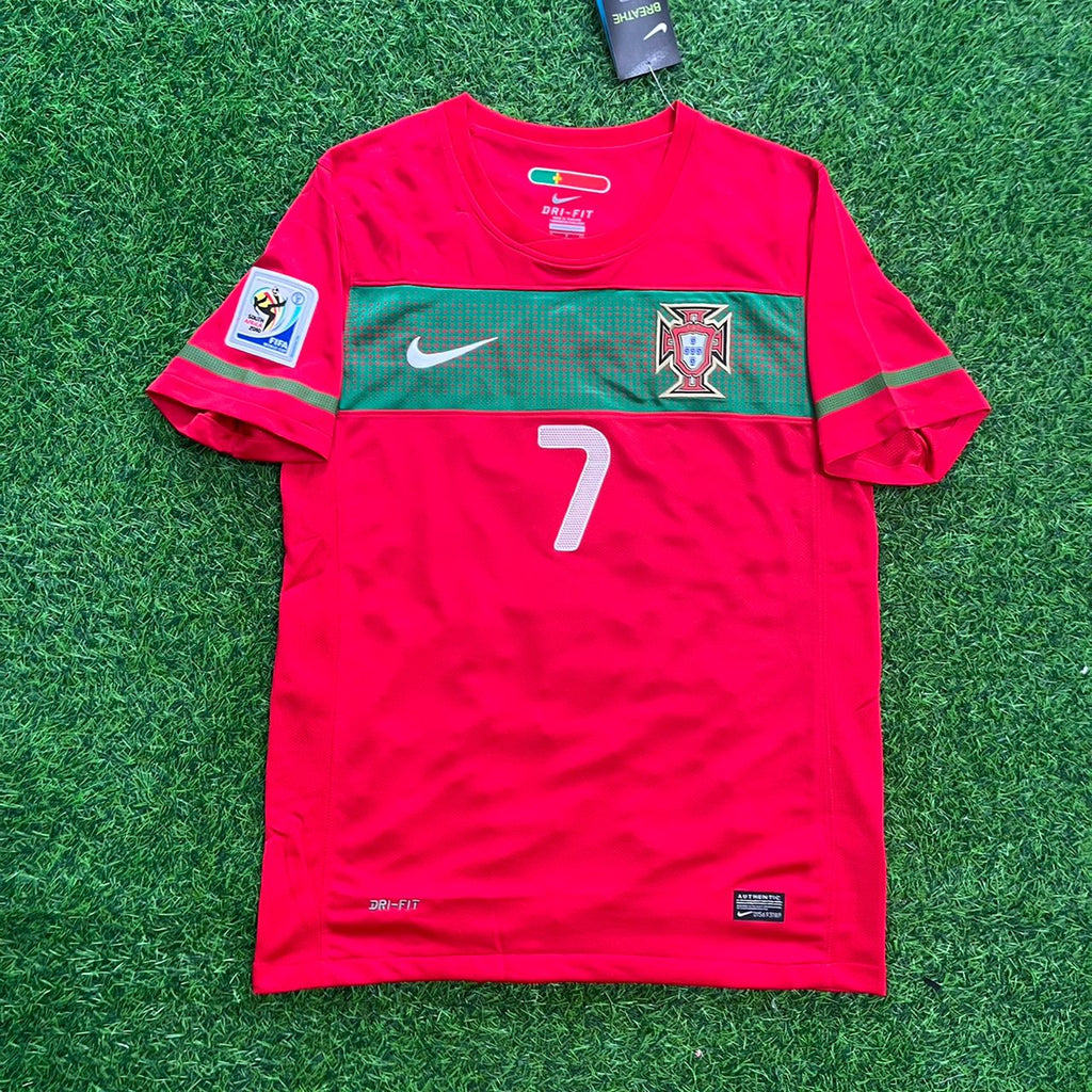 Cristiano Ronaldo Portugal 2010 World Cup Retro Jersey – Front View