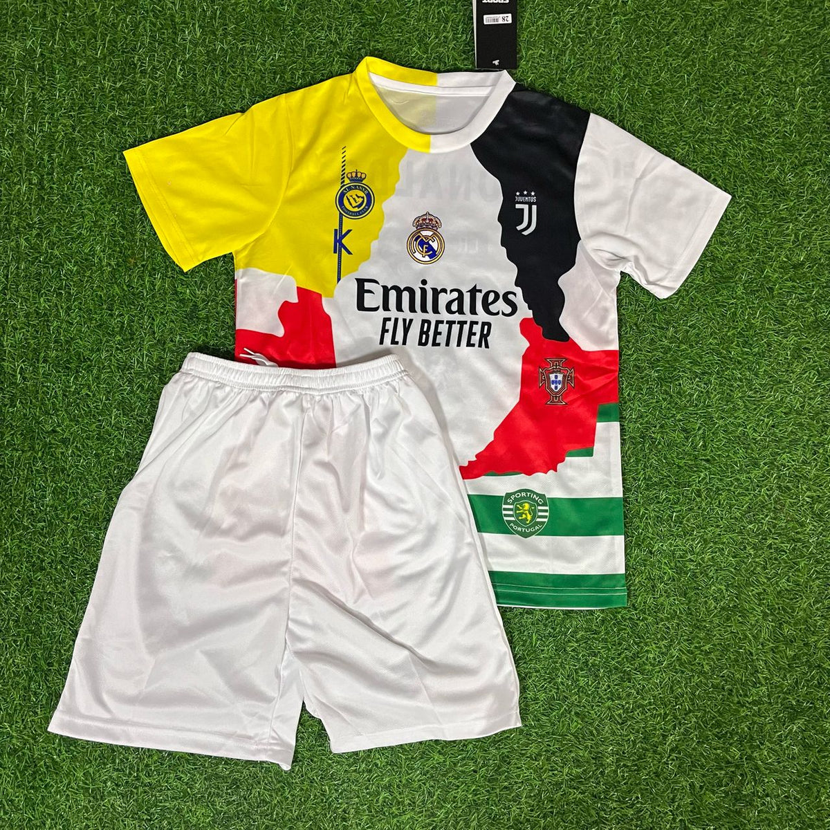 Cristiano Ronaldo #cr7 GOAT Combo All Teams Special Kids Jersey KinderTrikot Enfant – Front View