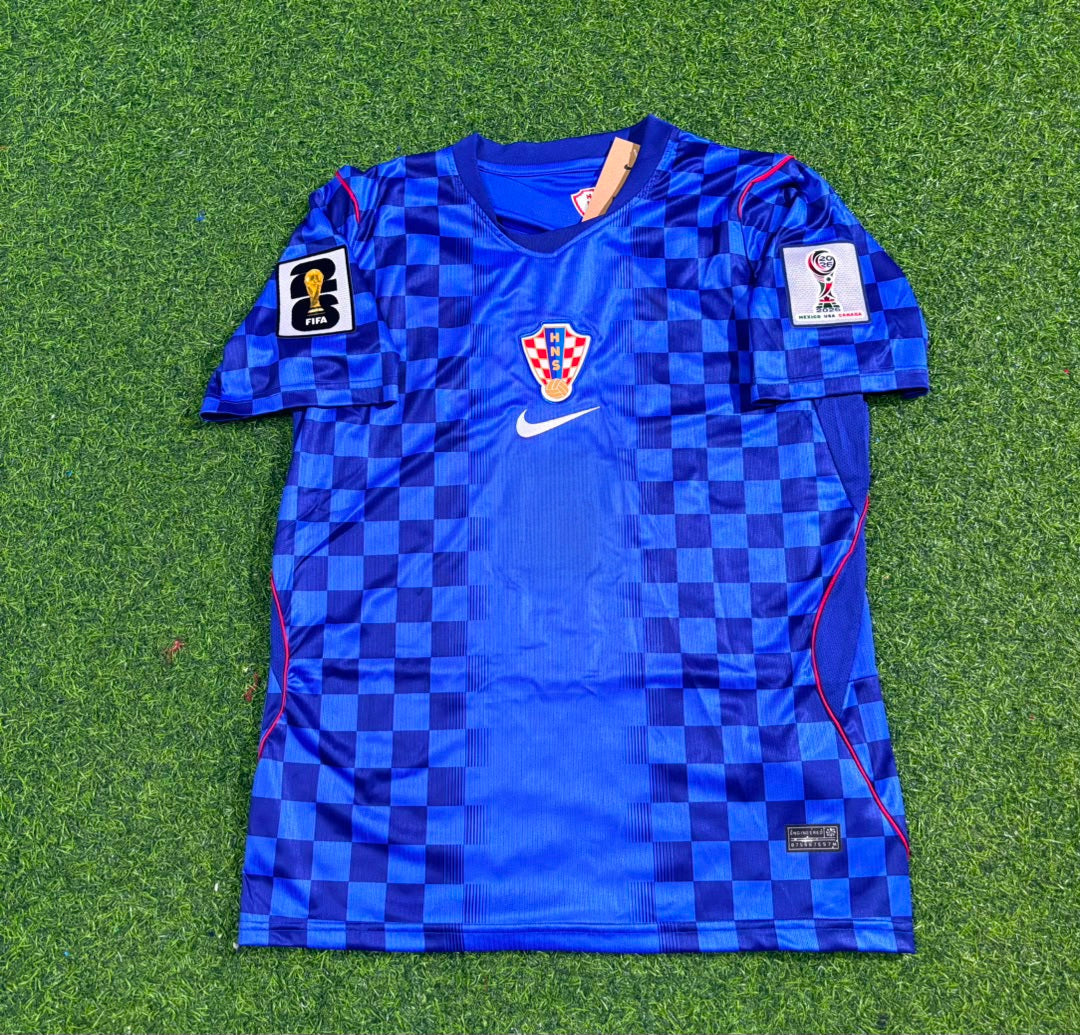 Andrej Kramaric Croatia 2026 World Cup Away Blue Football Jersey – Front View