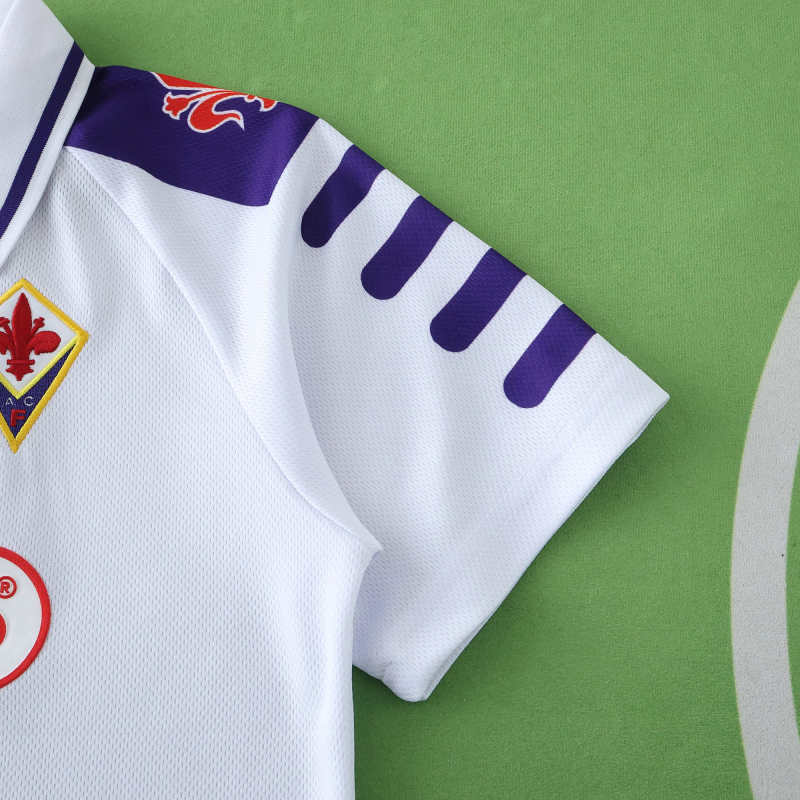 1998 Fiorentina Away Kids Retro Football Jersey – Detailed View