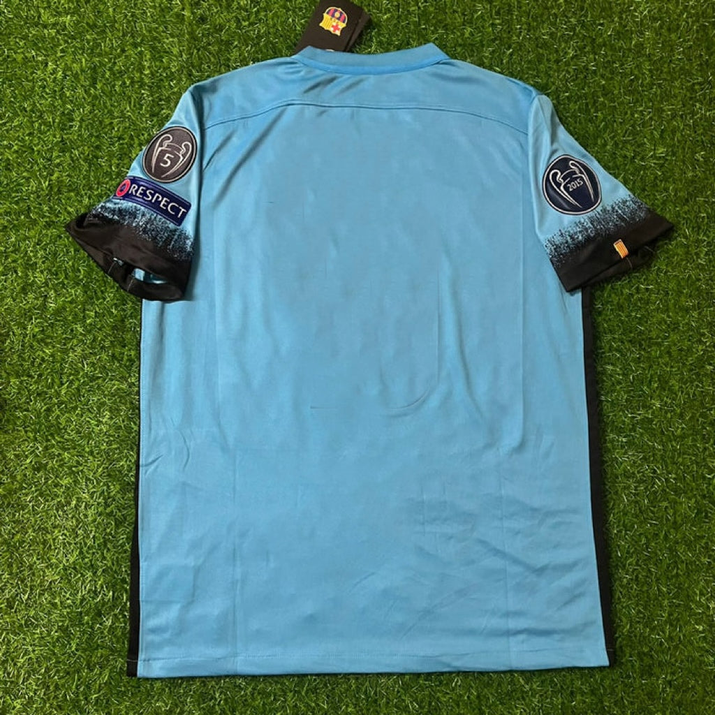 2015/16 Barcelona Champions League Retro Football Jersey – Front View