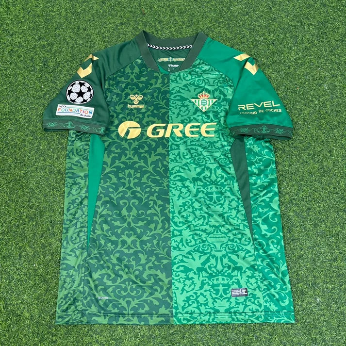 Pablo Fornals #8 Real Betis 2027 Away New Season Champions League Patch Football Jersey – Front View