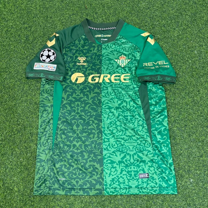 Pablo Fornals #8 Real Betis 2027 Away New Season Champions League Patch Football Jersey – Front View