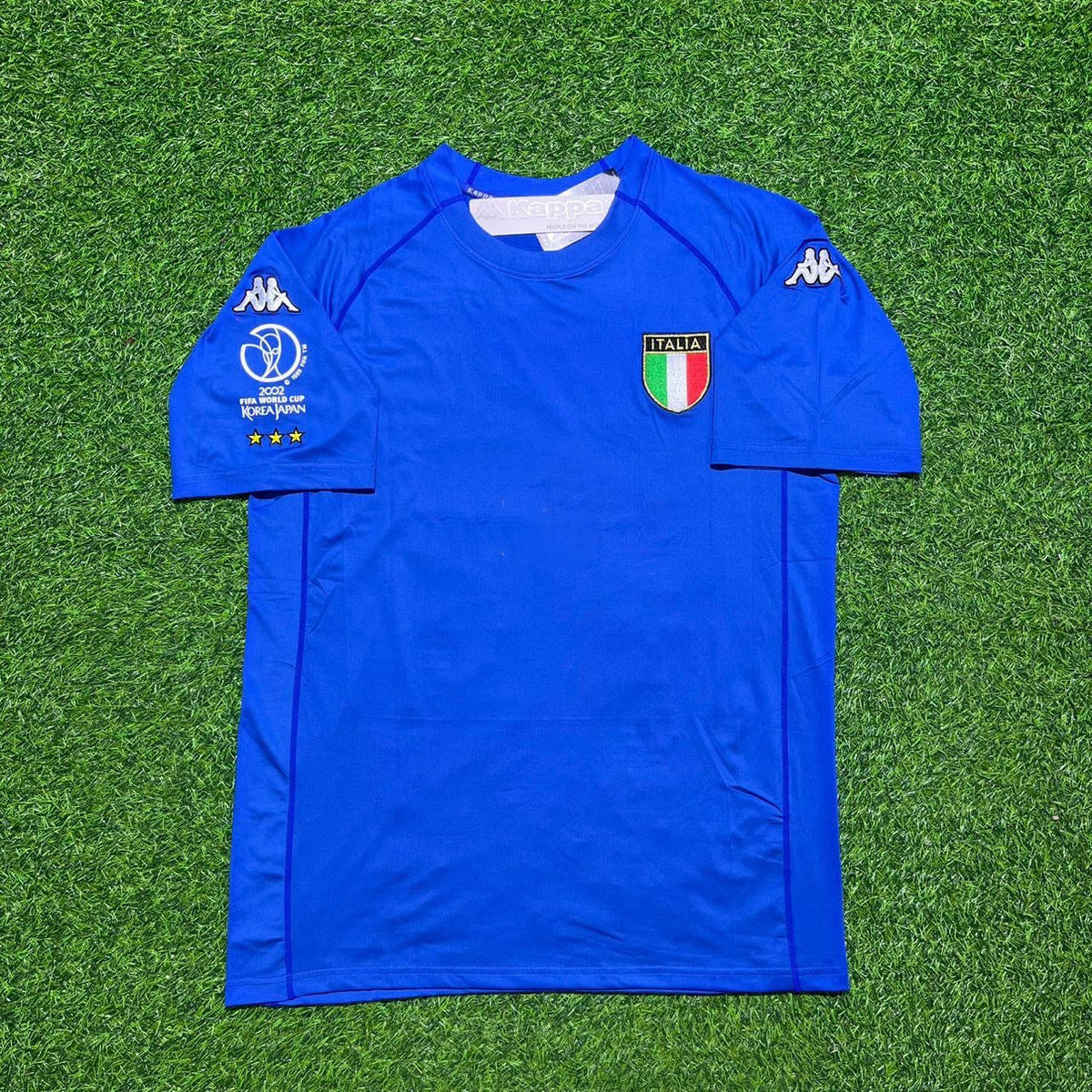 2002 Italy World Cup Simone Perrotta #8 Home Retro Football Jersey – Front View
